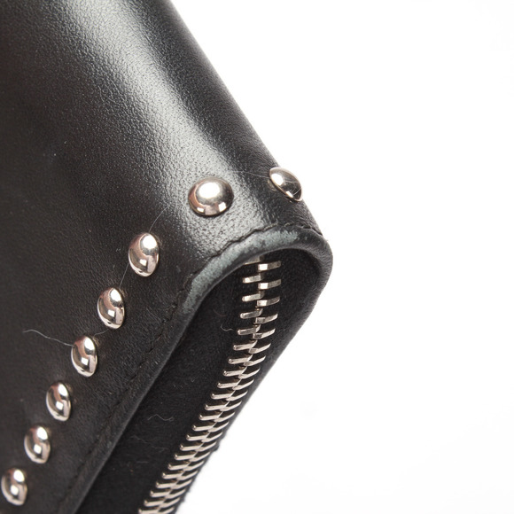 PRADA Studded Leather Zip Around Wallet - Picture 12 of 12